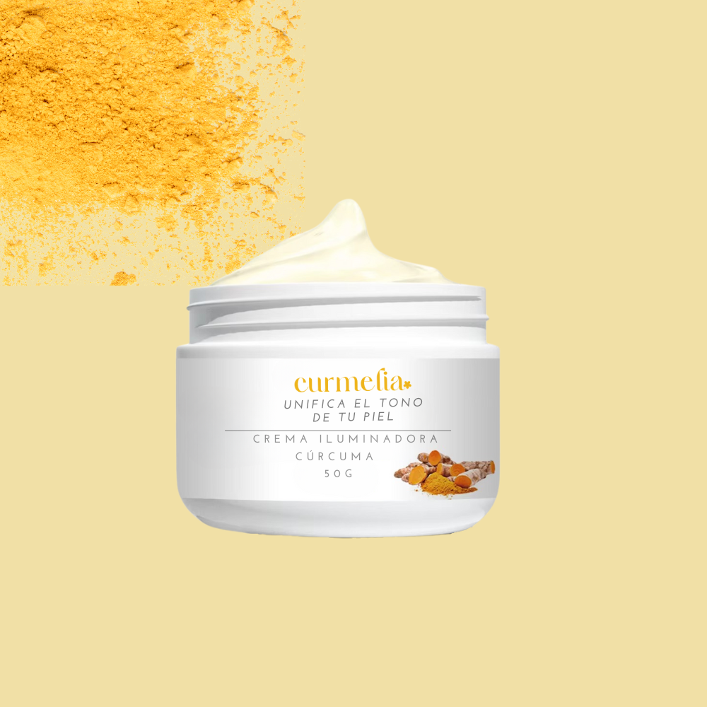 Crema Facial Hidratante e Iluminadora con Cúrcuma - Curmelia©