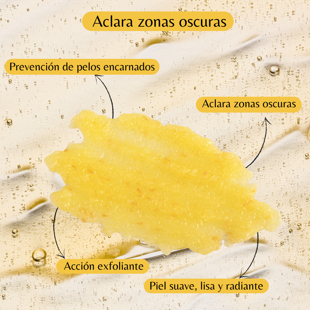 Exfoliante corporal a base de cúrcuma  Curmelia© 100G- Aclara zonas oscuras